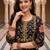 women floral printed regular cotton kurta with trousers & with dupatta