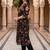 women floral printed regular cotton kurta with trousers & with dupatta