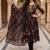 women floral printed regular cotton kurta with trousers & with dupatta