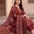 women ethnic motifs printed regular cotton kurta with trousers & with dupatta
