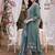 women floral embroidered regular thread work kurta with trousers & with dupatta