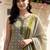 women ethnic motifs printed regular cotton kurta with trousers & with dupatta