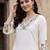 women floral embroidered regular thread work kurta with trousers