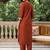 women printed regular liva kurta with trousers & with dupatta