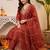 women ethnic motifs embroidered regular kurta with trousers & with dupatta