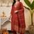 women ethnic motifs embroidered regular kurta with trousers & with dupatta