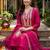 women ethnic motifs embroidered regular thread work liva kurta with trousers & with dupatta
