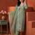women floral embroidered regular thread work kurta with trousers & with dupatta