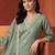women floral embroidered regular thread work kurta with trousers & with dupatta