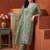 women floral embroidered regular thread work kurta with trousers & with dupatta