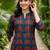 women printed regular cotton kurta with trousers