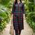 women printed regular cotton kurta with trousers
