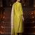 women ethnic motifs embroidered regular thread work liva kurta with trousers & with dupatta