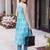 women ethnic motifs printed regular cotton kurta with trousers
