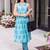women ethnic motifs printed regular cotton kurta with trousers