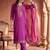 women ethnic motifs regular sequinned kurta with trousers & with dupatta