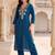 women ethnic motifs embroidered regular thread work kurta with trousers