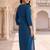 women ethnic motifs embroidered regular thread work kurta with trousers