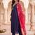 women ethnic motifs embroidered regular kurta with trousers & with dupatta