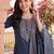 women ethnic motifs embroidered regular kurta with trousers & with dupatta