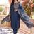 women ethnic motifs embroidered regular kurta with trousers & with dupatta