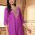 women ethnic motifs embroidered regular thread work kurta with trousers