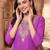 women ethnic motifs embroidered regular thread work kurta with trousers
