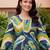 women animal printed regular cotton kurta with trousers