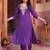 women ethnic motifs embroidered regular thread work kurta with trousers