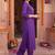 women ethnic motifs embroidered regular thread work kurta with trousers