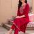 women ethnic motifs embroidered regular thread work kurta with trousers