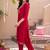 women ethnic motifs embroidered regular thread work kurta with trousers