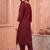 women ethnic motifs embroidered regular sequinned kurta with trousers & with dupatta