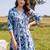 women floral printed regular cotton kurta with trousers
