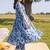 women floral printed regular cotton kurta with trousers