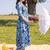 women floral printed regular cotton kurta with trousers
