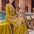women ethnic motifs embroidered regular kurta with sharara & with dupatta