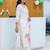 women floral embroidered regular thread work kurta with trousers & with dupatta