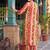 women printed regular cotton kurta with trousers