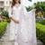 women ethnic motifs embroidered regular thread work cotton kurta with trousers & with dupatta