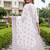 women ethnic motifs embroidered regular thread work cotton kurta with trousers & with dupatta