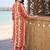 women printed regular cotton kurta with trousers