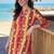 women printed regular cotton kurta with trousers
