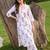 women floral printed regular cotton kurta with trousers