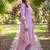 women floral embroidered regular thread work kurta with trousers & with dupatta