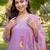 women floral embroidered regular thread work kurta with trousers & with dupatta