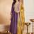 women ethnic motifs embroidered empire thread work kurta with trousers & with dupatta