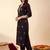 women ethnic motifs embroidered regular thread work kurta with trousers