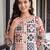 women printed regular kurta with trousers
