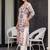 women printed regular kurta with trousers